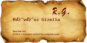 Révész Gizella névjegykártya